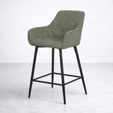 Alba Fabric Counter Stool - Green