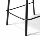 Petra Leather Counter Stool - Black