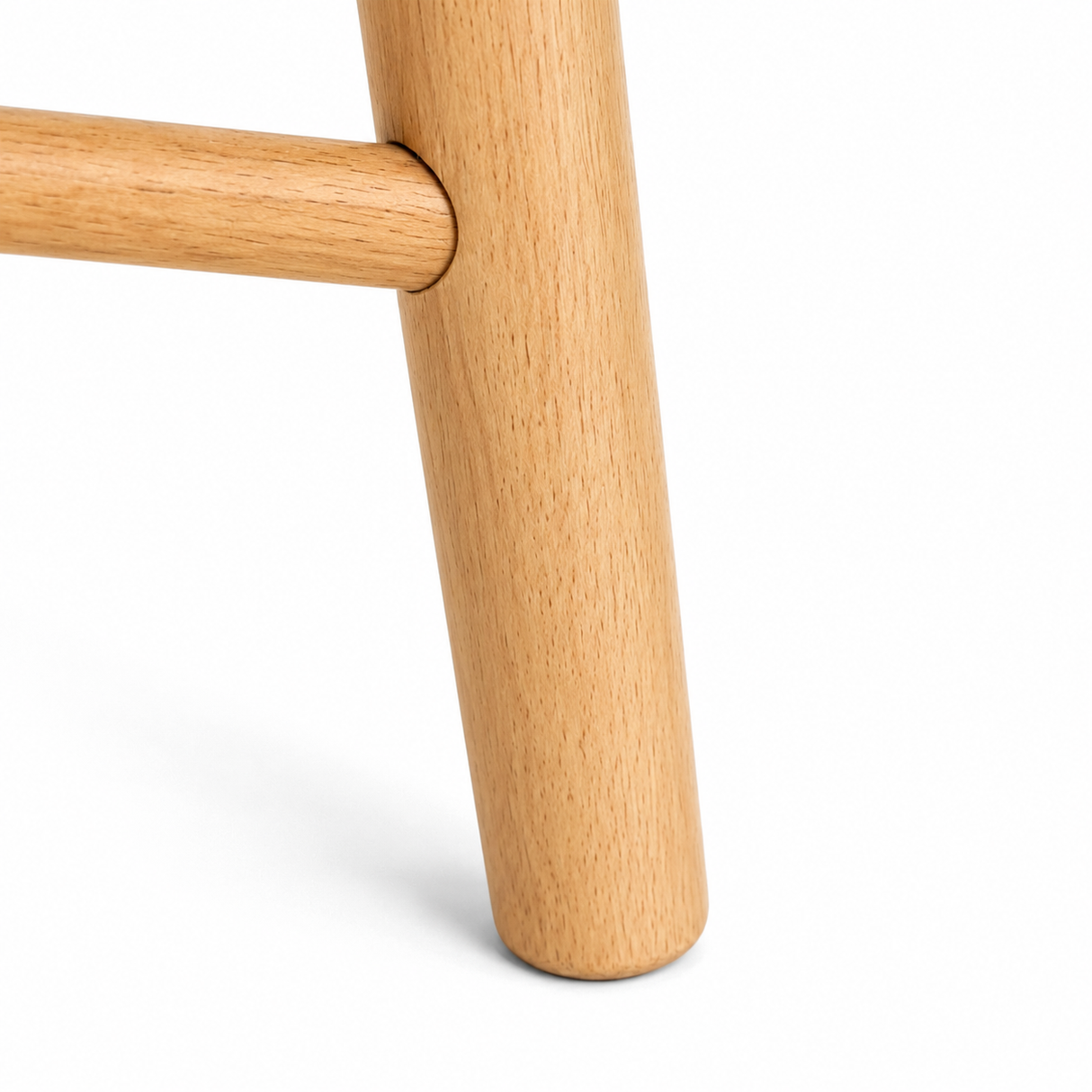 Ivy Solid Wood Counter Stool - Natural Oak and Heathered Ivory