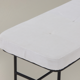 ROMA Corduroy Fabric Bench, Cream