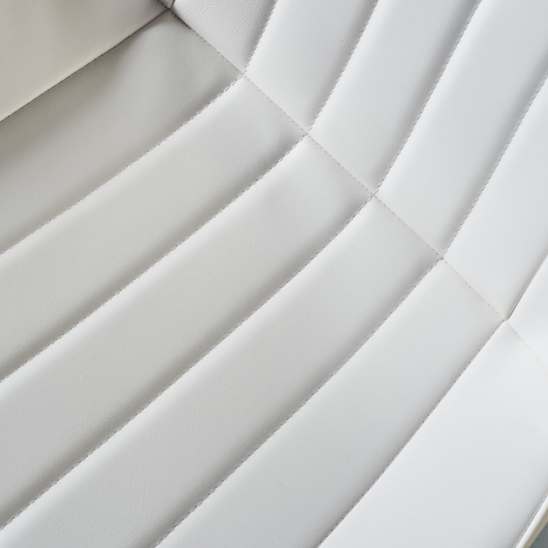 CASSIA Leather Chair, Off White