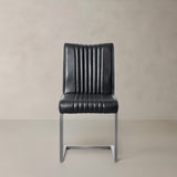 LIME Chaise en cuir, noir