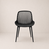 Chaise de salle à manger Pearl, noire