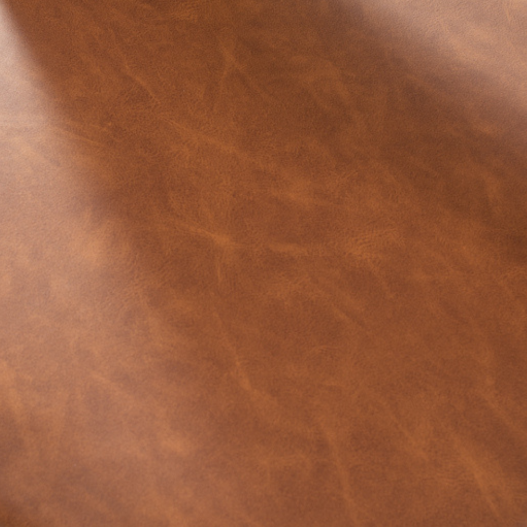 PIERCE Chaise en cuir, marron