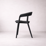 Ridge Stackable Dining Armchair, Black