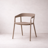 Ridge Stackable Dining Armchair - Brown