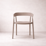 Ridge Stackable Dining Armchair - Brown