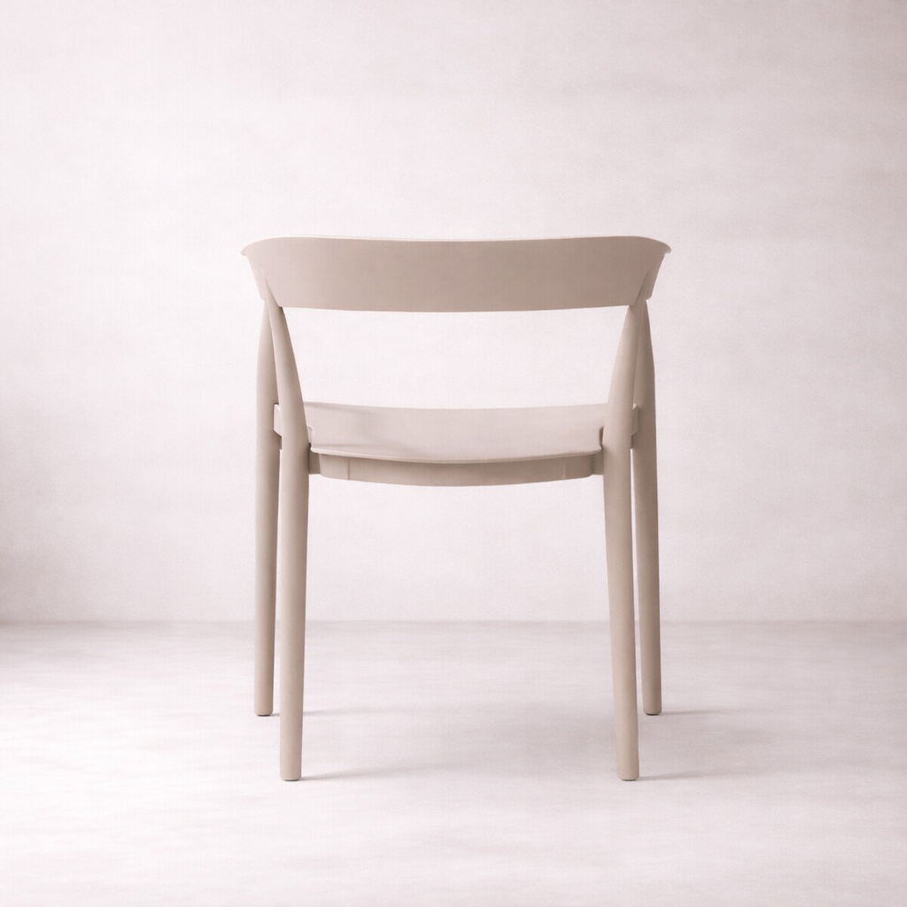 Ridge Stackable Dining Armchair - Brown