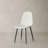 ROMA Boucle Fabric Chair, Cream