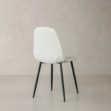 ROMA Boucle Fabric Chair, Cream