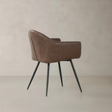 ROMA Fauteuil en cuir, marron