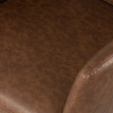 ROMA Fauteuil en cuir, marron