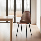ROMA Leather Chair, Brown