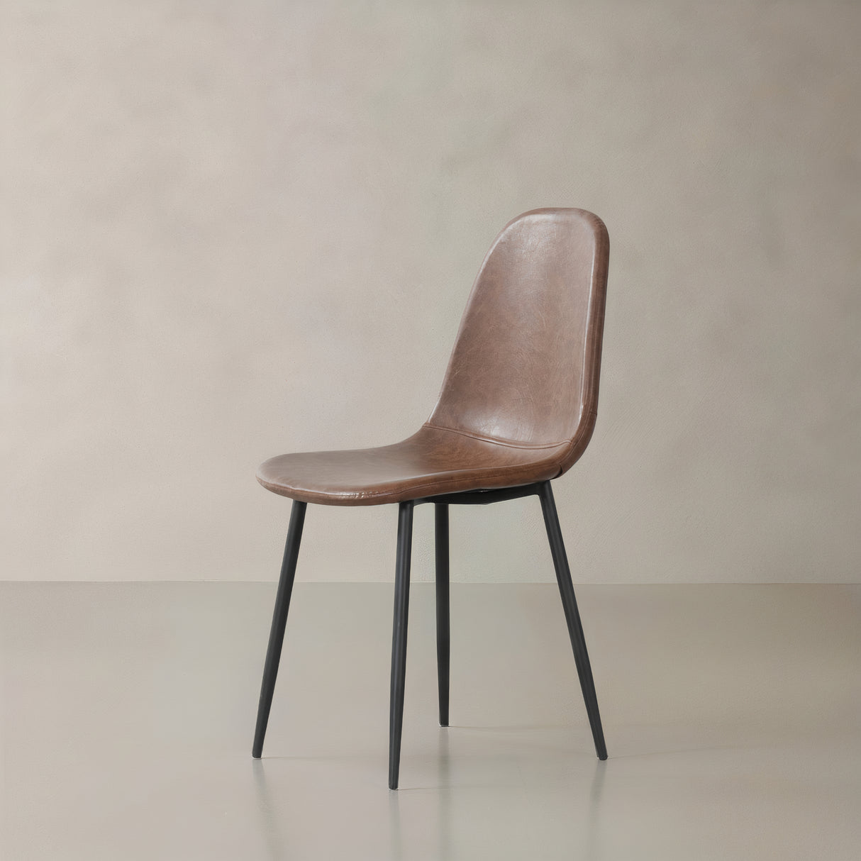 ROMA Leather Chair, Brown