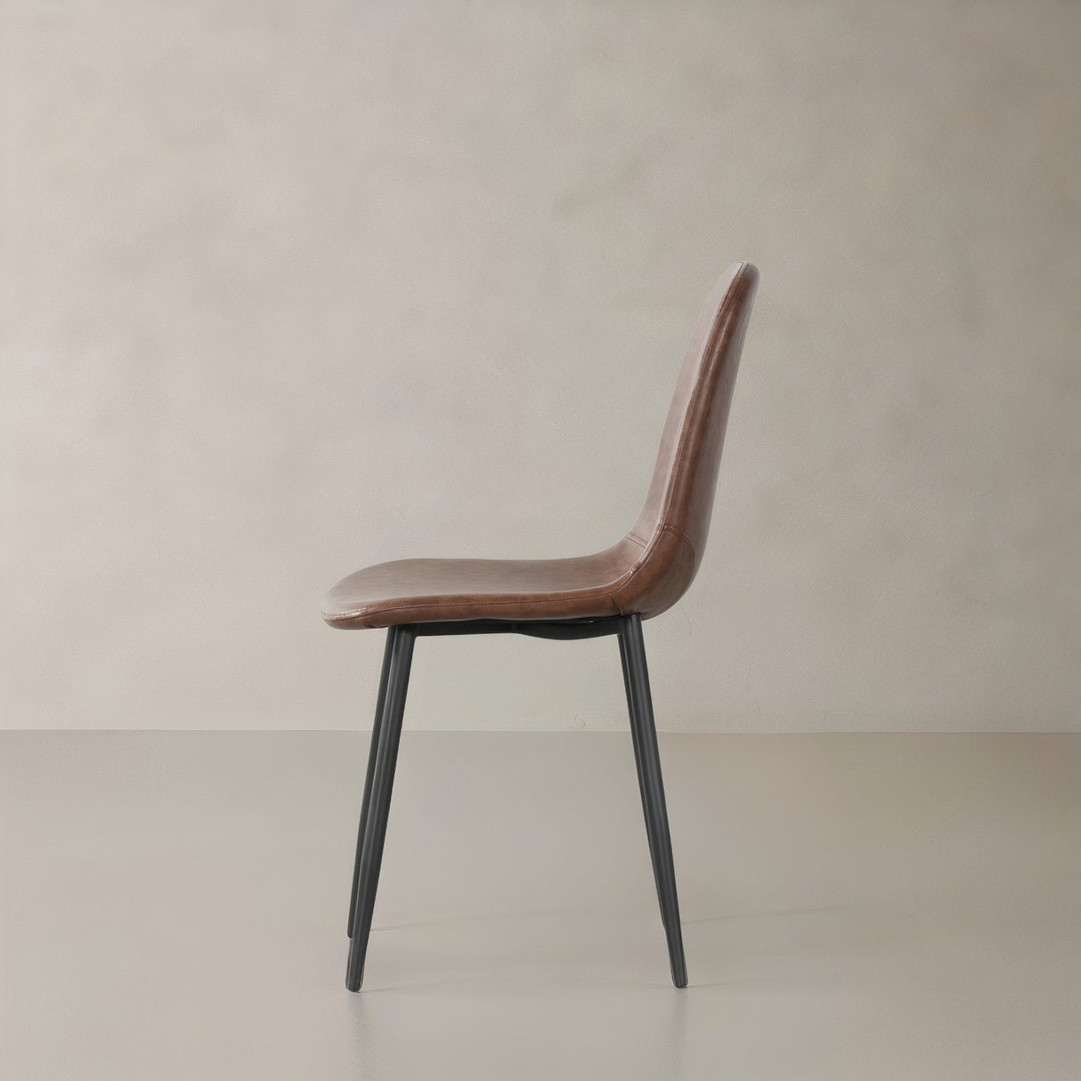ROMA Leather Chair, Brown