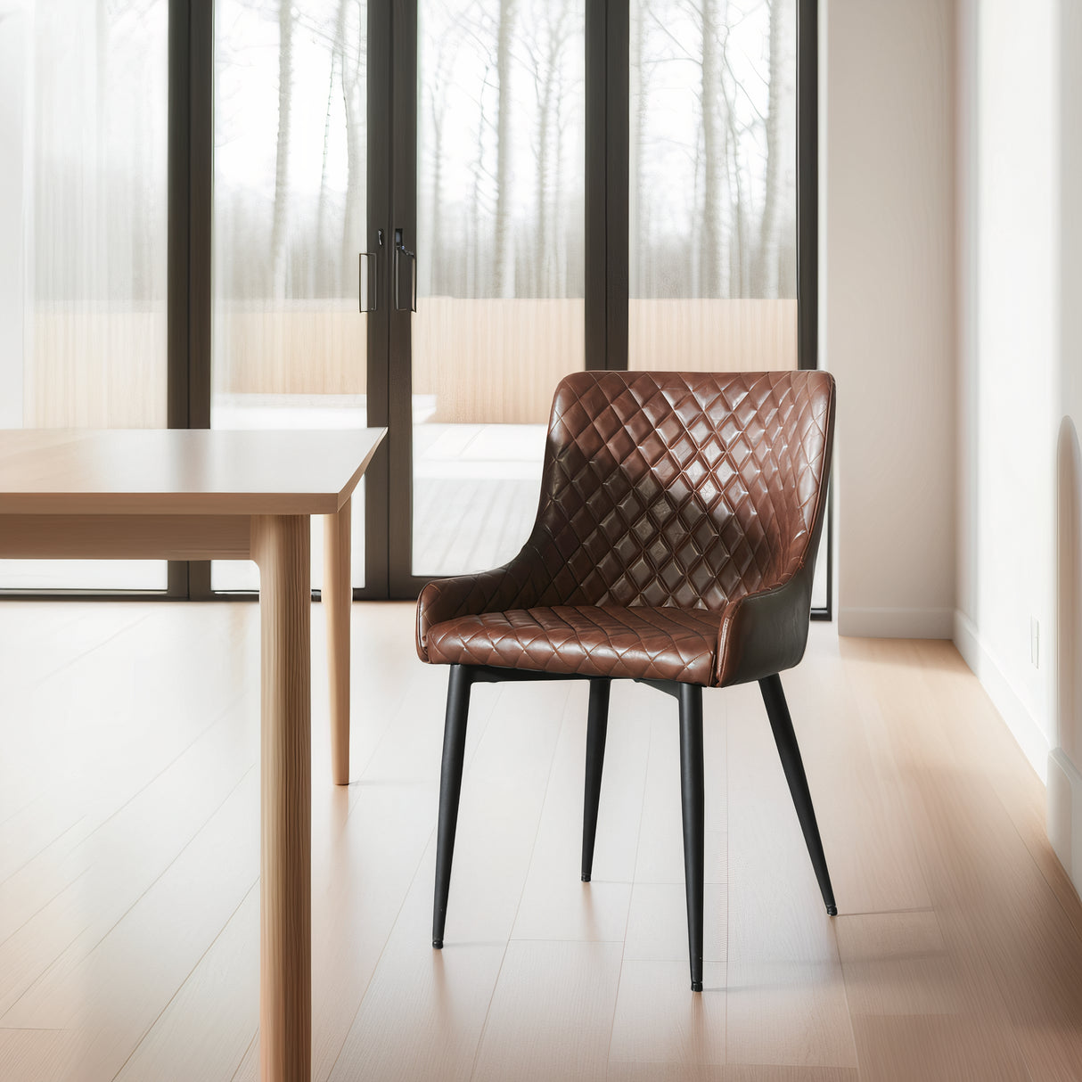 VICTOR Leather Chair, Brown