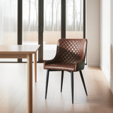 VICTOR Leather Chair, Brown