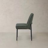 OLIVIA Corduroy Fabric Dining Chair, Green