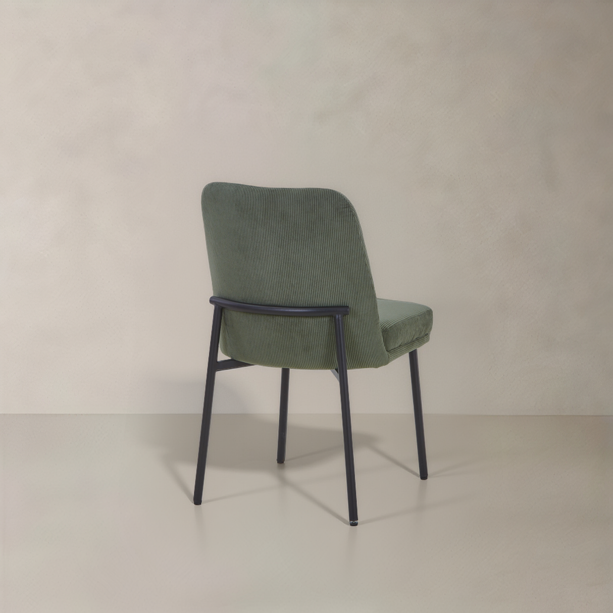 OLIVIA Corduroy Fabric Dining Chair, Green
