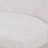 OLIVIA Fabric Dining Chair, Cream