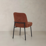 OLIVIA Fabric Dining Chair, Burnt Orange