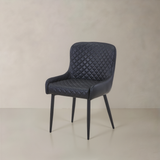 VICTOR Leather Armchair, Black