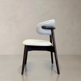 BLUSH Solid Wood Dining Chair, Cream