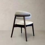 BLUSH Solid Wood Dining Chair, Cream