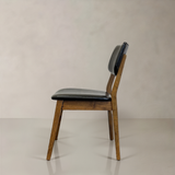 CLARA Solid Wood Dining Chair, Black