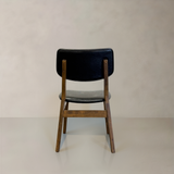 CLARA Solid Wood Dining Chair, Black