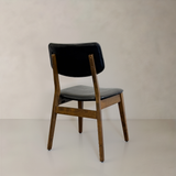CLARA Solid Wood Dining Chair, Black