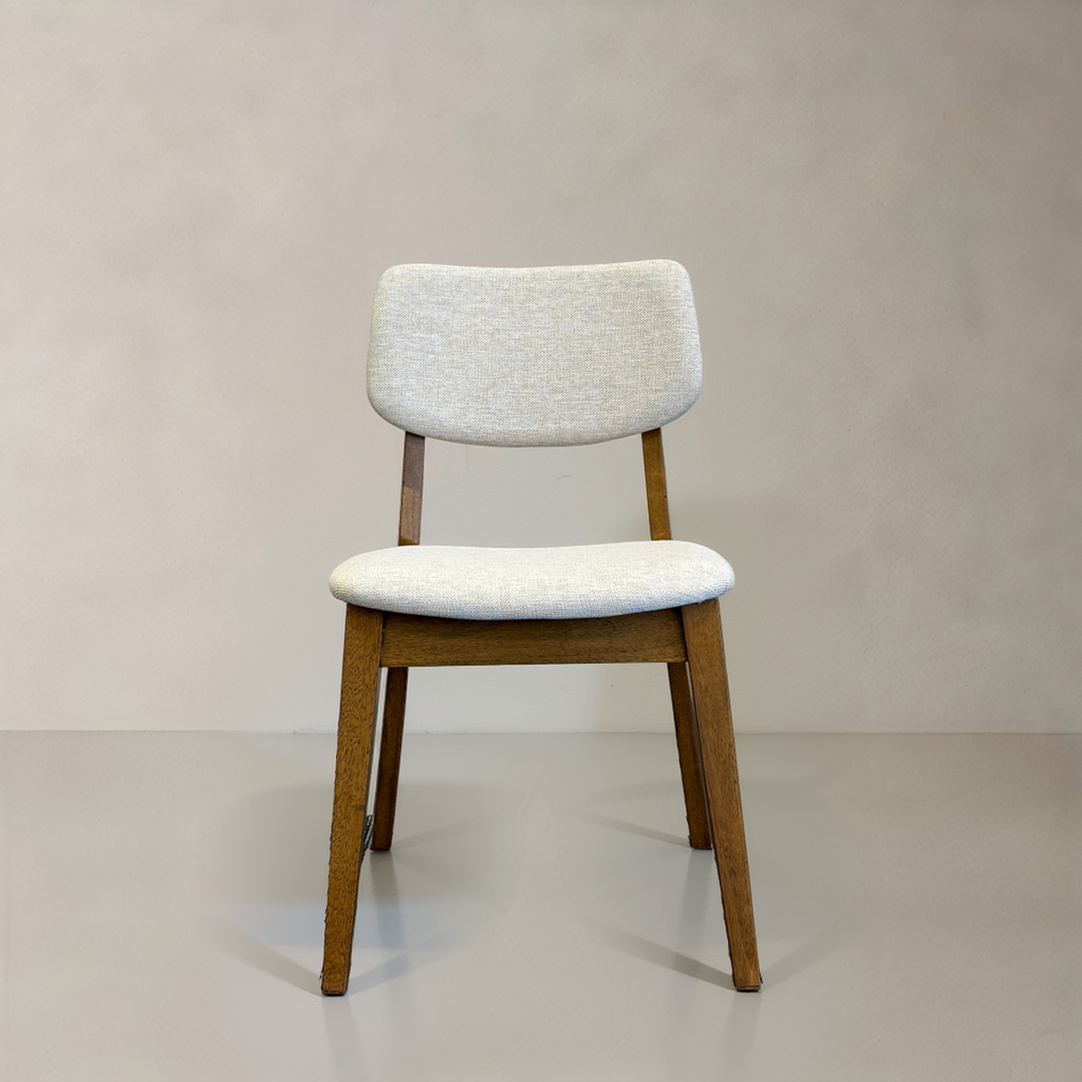 CLARA Solid Wood Dining Chair, Cream