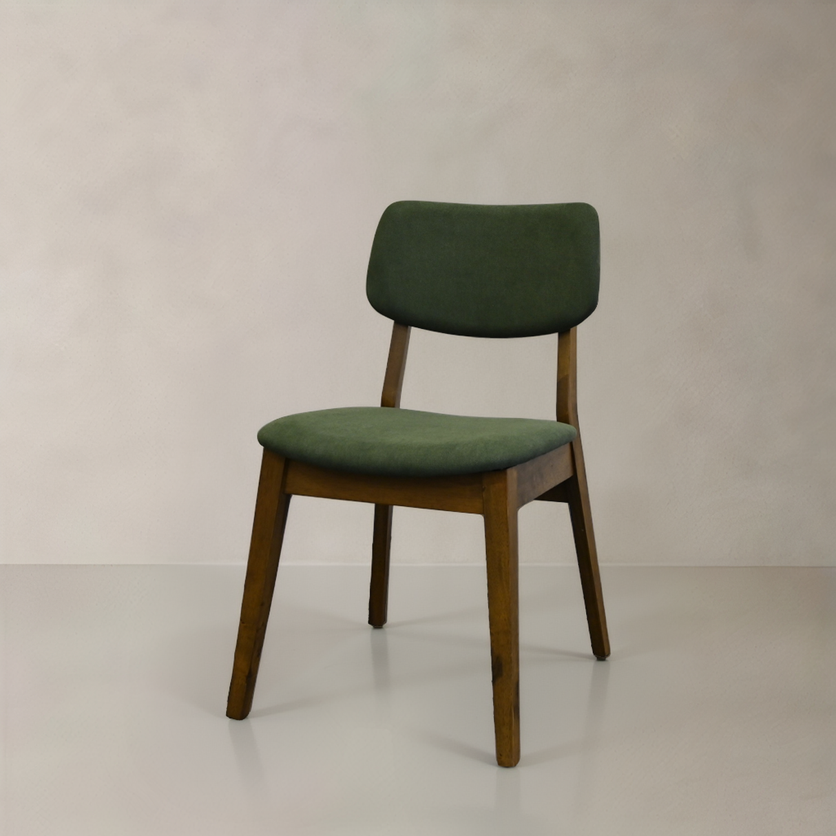 CLARA Solid Wood Dining Chair, Green
