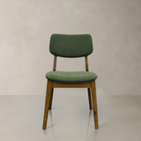 CLARA Solid Wood Dining Chair, Green