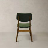 CLARA Solid Wood Dining Chair, Green