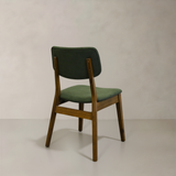 CLARA Solid Wood Dining Chair, Green