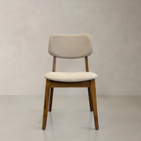 CLARA Solid Wood Dining Chair, Beige