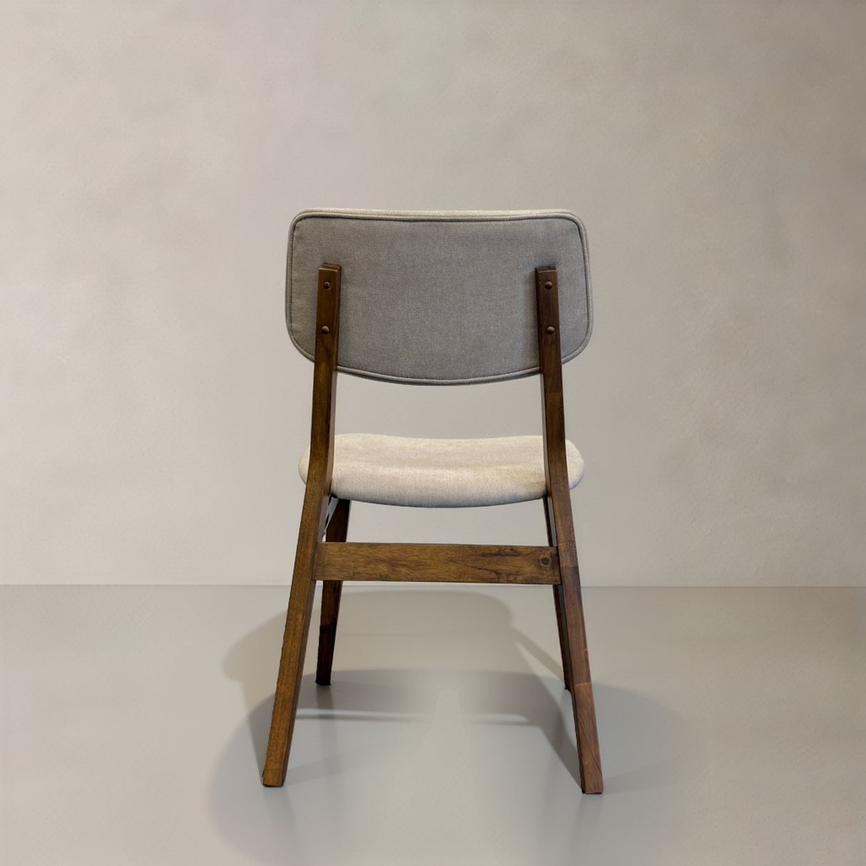 CLARA Solid Wood Dining Chair, Beige