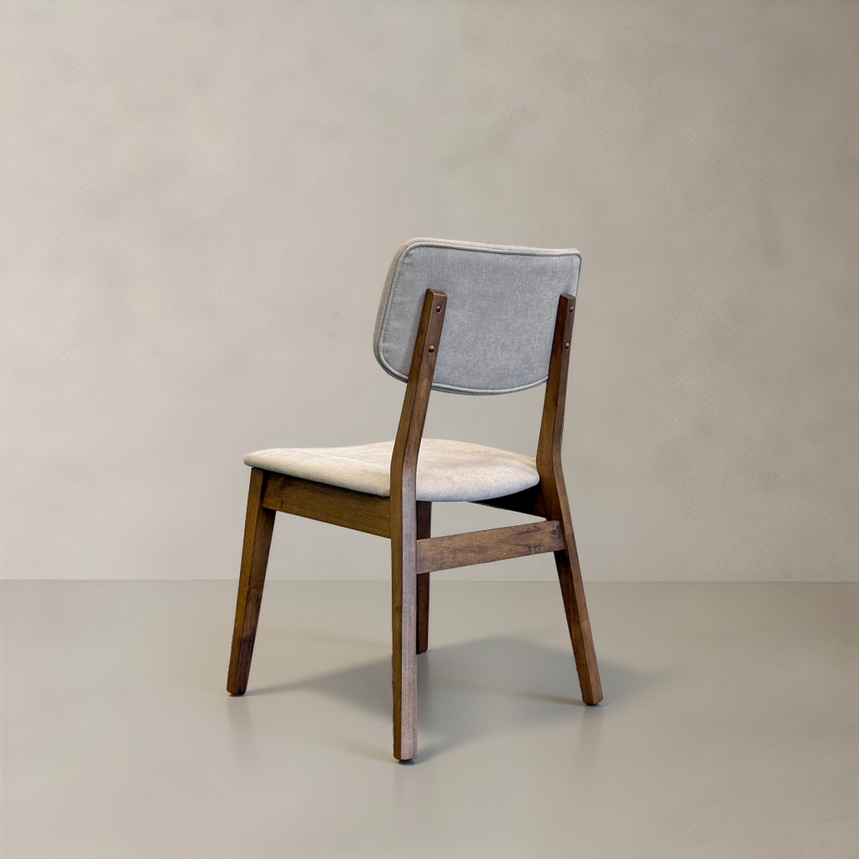 CLARA Solid Wood Dining Chair, Beige
