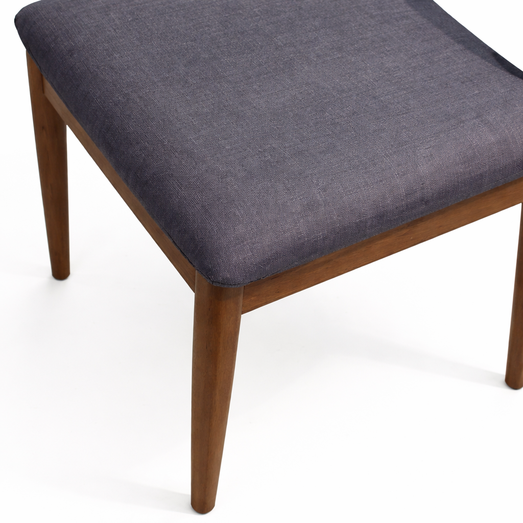 APRIL Chaise de salle à manger en bois massif, noir