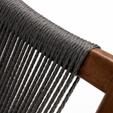 APRIL Chaise de salle à manger en bois massif, noir