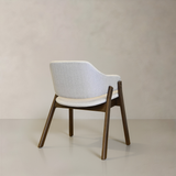 BEAUMONT Solid Wood Dining Chair, Cream