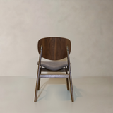 HARPER Solid Wood Dining Chair, Brown