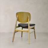 HARPER Solid Wood Dining Chair, Black