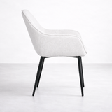 Alba Fabric Dining Chair - Cream
