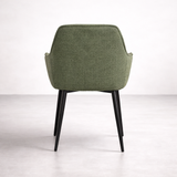 Alba Fabric Dining Chair - Green