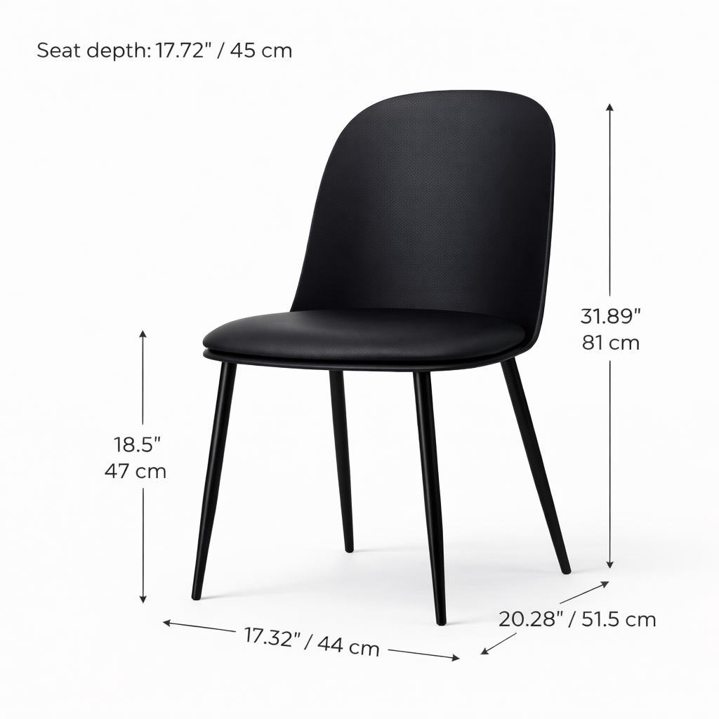 Matilda Dining Chair - Black