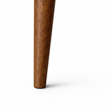 Blush Solid Wood Dining Chair - Smoked Oak and Moss Green