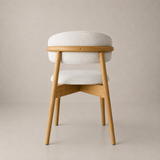 Blush Solid Wood Dining Chair - Natural Oak and Heathered Ivory