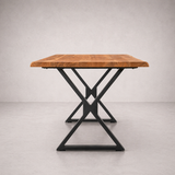 Acacia 71" Live Edge Solid Wood Dining Table - Natural